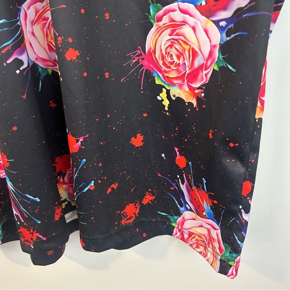 NWT Fresh Prince Y2K 90s Rose Floral Print Long Sleeve Polyester T-shirt Size 3X - Picture 9 of 9